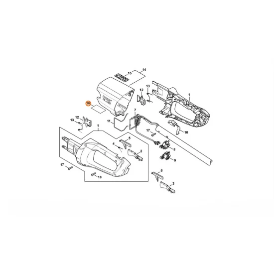 STIHL  Tabliczka informacyjna HLA 65 4859 967 1800